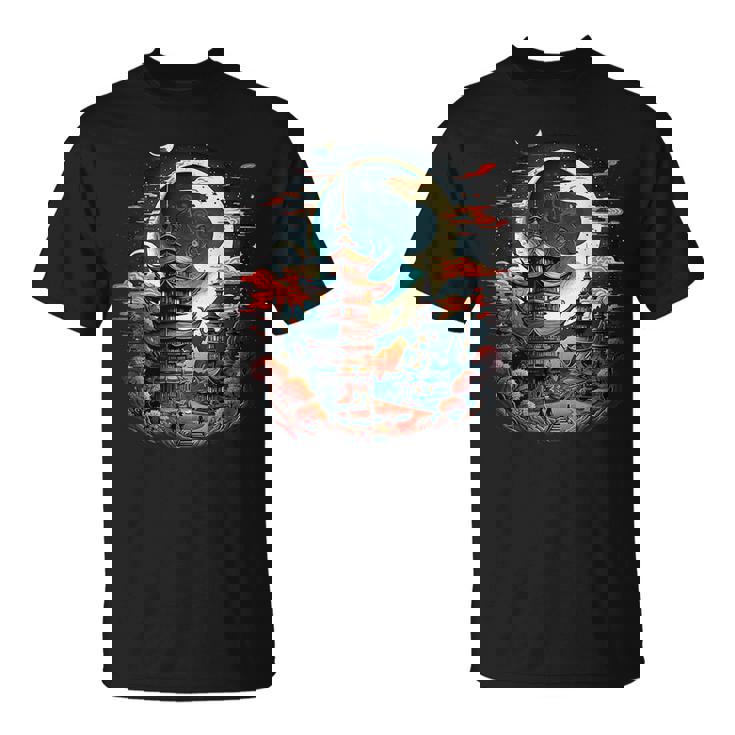 Japanese Temple Tokyo Asian Inspired Retro Japan  Unisex T-Shirt
