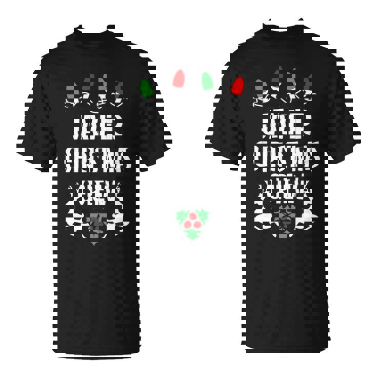 Javier Name Gift Christmas Crew Javier Unisex T-Shirt