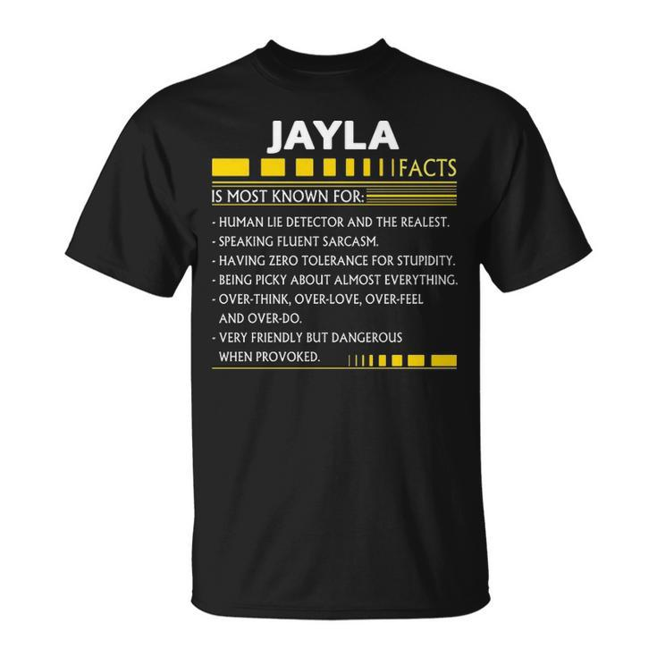 Jayla Name Gift Jayla Facts V3 Unisex T-Shirt