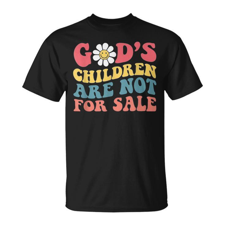 Jesus Christ Gods Children Are Not For Sale Christian Faith  Christian Gifts Unisex T-Shirt