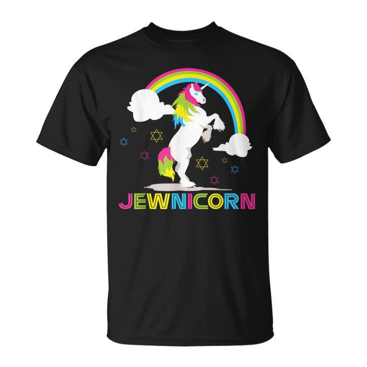 Jewnicorn Jewish Unicorn Hanukkah Ugly Christmas Sweater T-Shirt