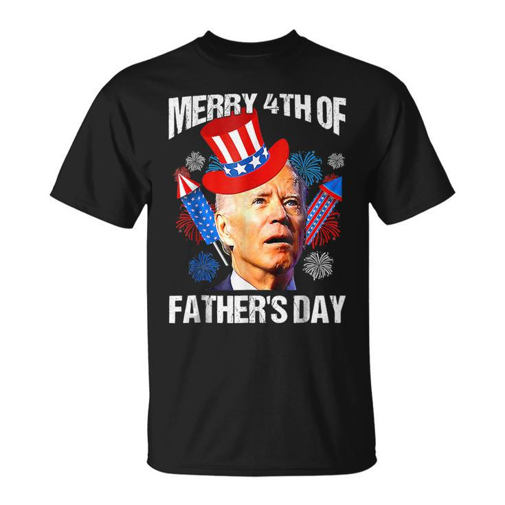 Joe Biden Confused Merry 4Th Of Fathers Day Fourth Of July  Unisex T-Shirt