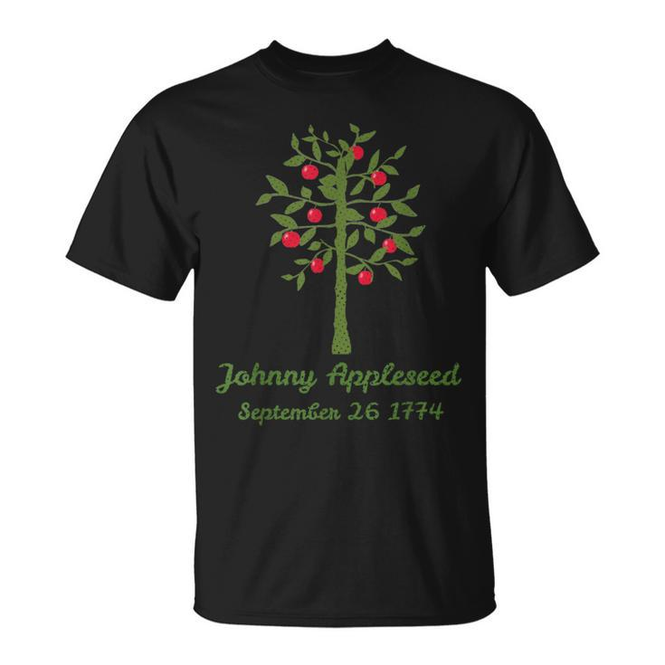 Johnny Appleseed Apple Orchard Farmer Nature Massachusetts T-Shirt
