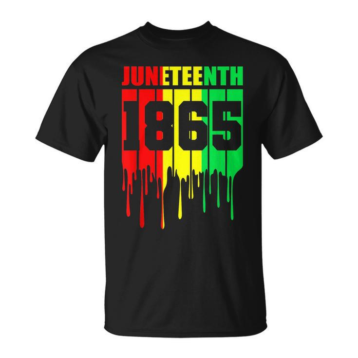 Junenth 1865 African Flag Color Celebrate Junenth  Unisex T-Shirt