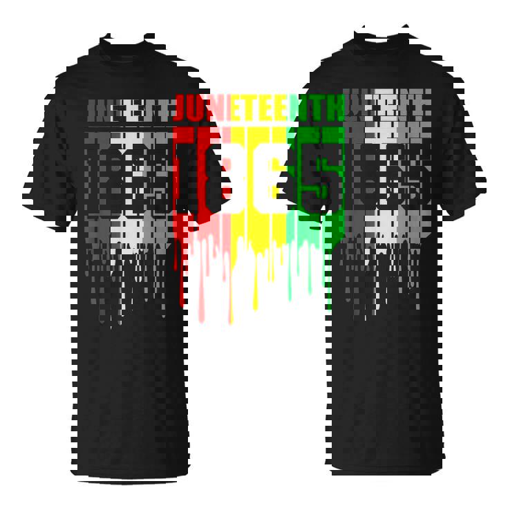 Junenth 1865 African Flag Color Celebrate Junenth  Unisex T-Shirt