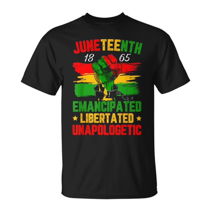 Junenth 1865 Black History African American Freedom Gifts Unisex T-Shirt