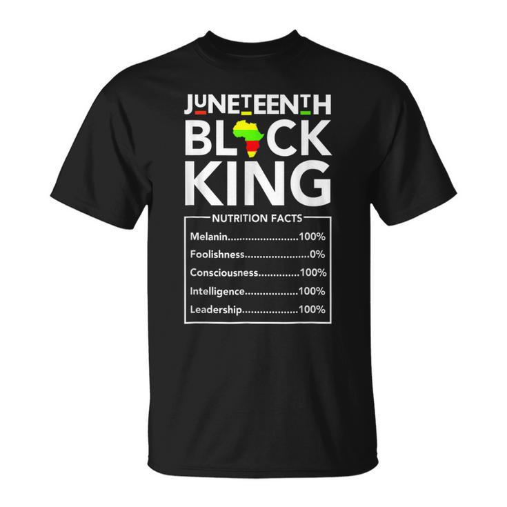 Junenth Black King Melanin Dad Fathers Day Men Father Fun  Unisex T-Shirt