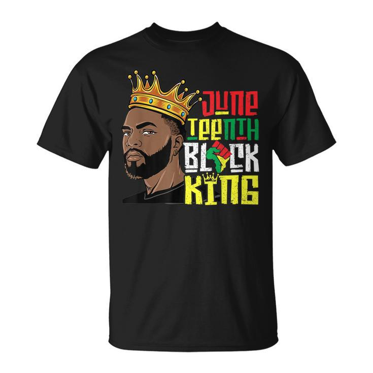 Junenth Black King Melanin Father Dad Men Son Dad Boys  Unisex T-Shirt