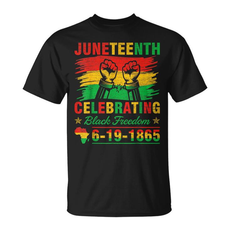 Junenth Breaking Every Chain 1865 Black American Freedom  Unisex T-Shirt