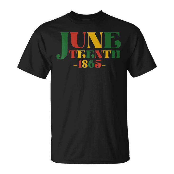 Junenth Celebrate Black Freedom 1865 Junenth Afro  Unisex T-Shirt