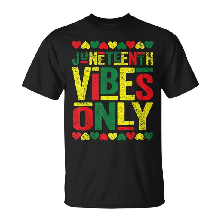 Junenth Cool Vibes Black History African American  Unisex T-Shirt