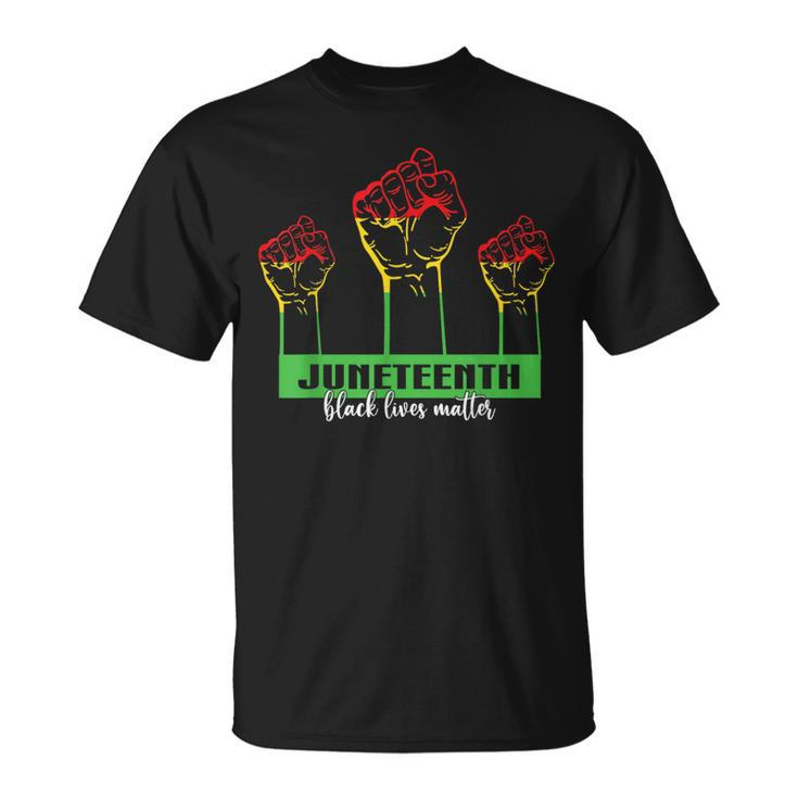 Junenth Fists Junenth Matters  Unisex T-Shirt