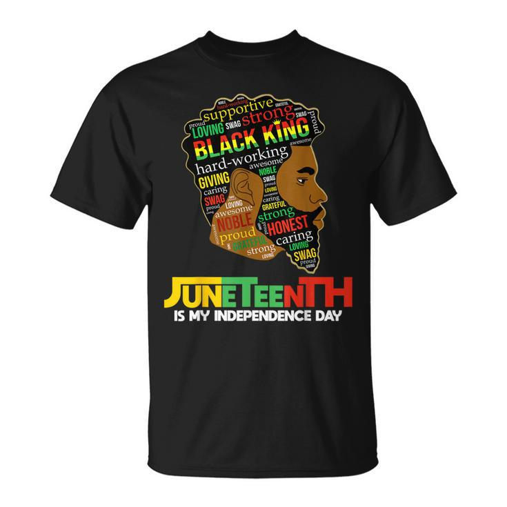 Junenth Is My Independence Day Black King Fathers Day Men  Unisex T-Shirt