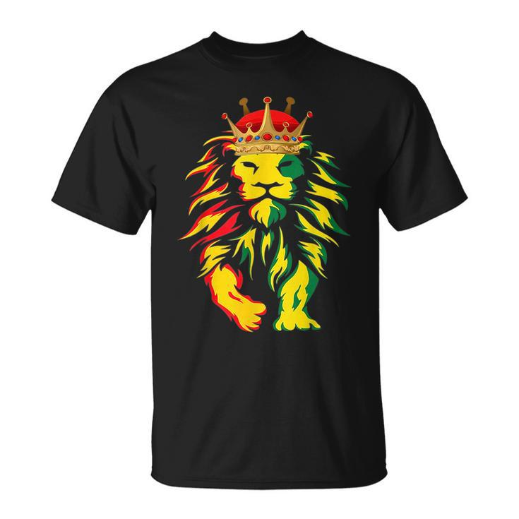 Junenth Is My Independence Day Black King Lion Father Day  Unisex T-Shirt