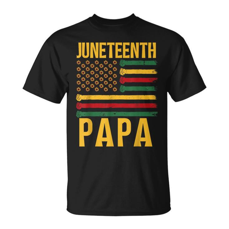 Junenth Papa 1865 Family Black African Dad Father Daddy  Unisex T-Shirt