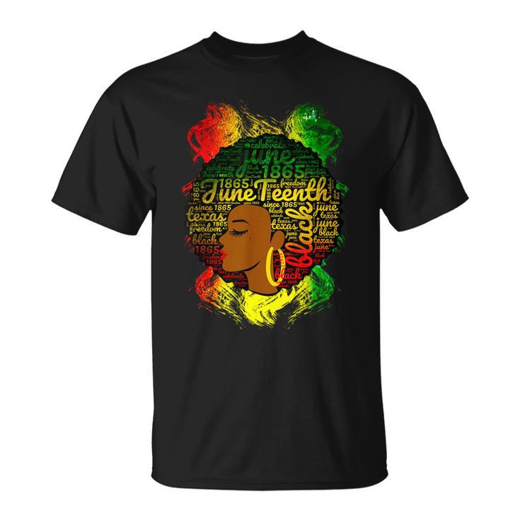 Junenth Proud Black African American Ladies Honor 1865  Unisex T-Shirt