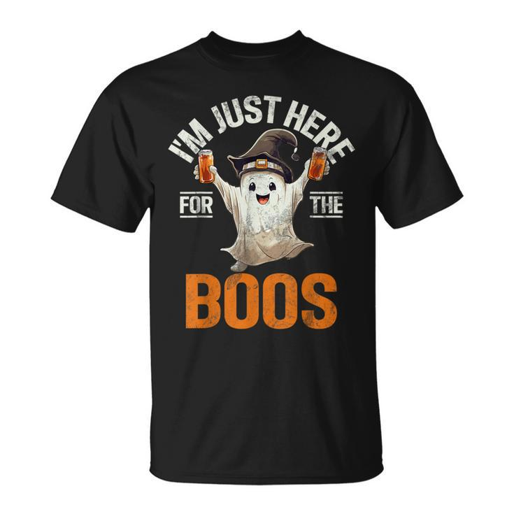Just Here For The Boos Halloween Costume Halloween T-Shirt