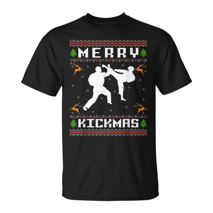 Karate Ugly Christmas Sweaters T-Shirt