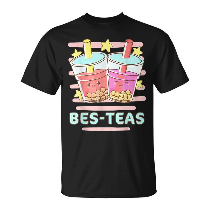 Kawaii Boba Bes-Teas Besties Best Friends Bubble Tea  Unisex T-Shirt