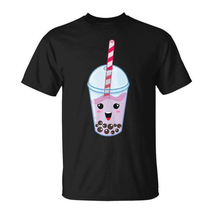Kawaii Boba Milk Tea | Cute Taro Bubble Tea Lover Gift  Unisex T-Shirt