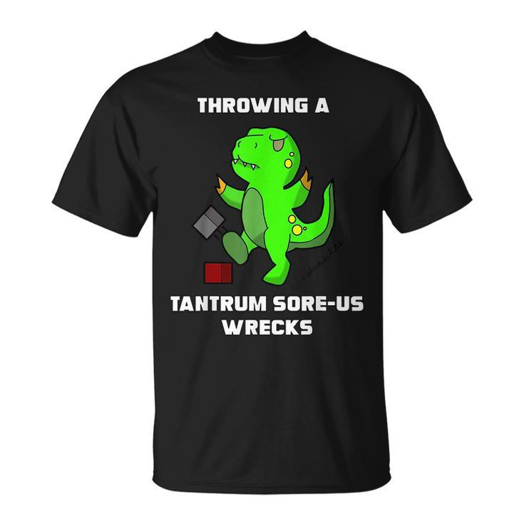 Kawaii T-Rex Tantrum Humor  Unisex T-Shirt