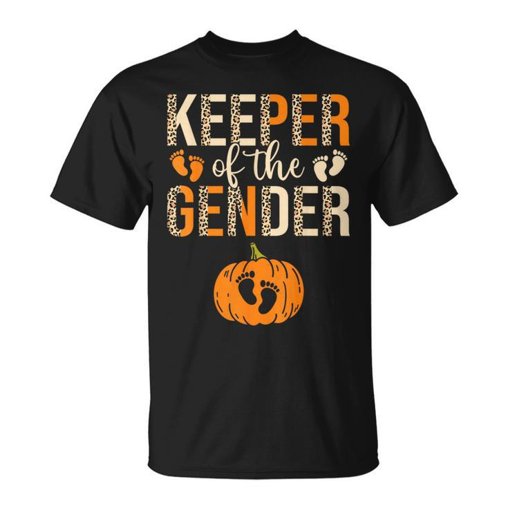 Keeper Of The Gender Reveal Baby Announcement Halloween T-Shirt