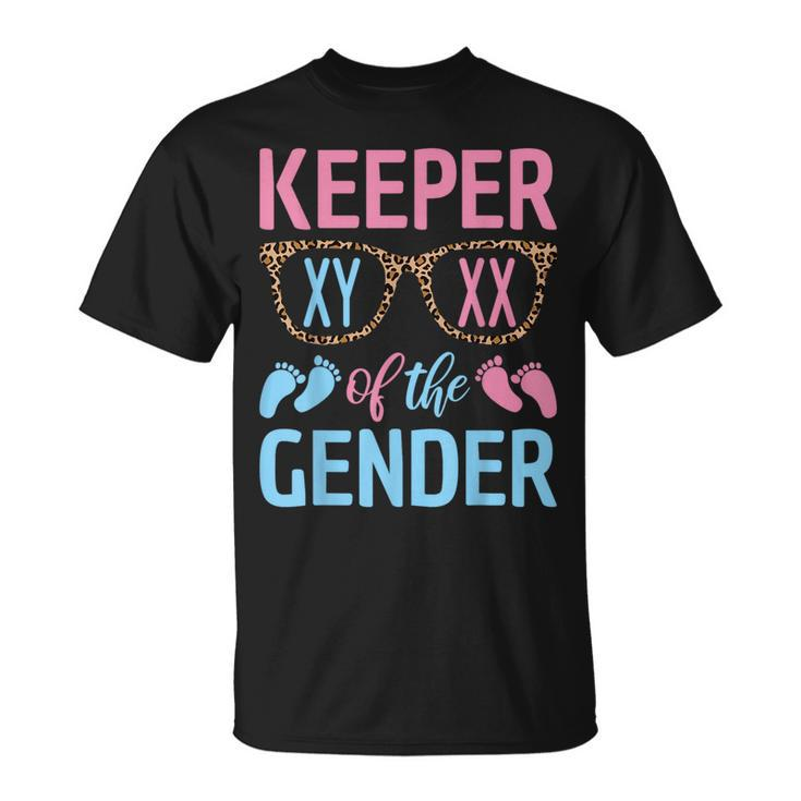 Keeper Of The Gender Baby Shower Gender Reveal Party Outfit  Unisex T-Shirt