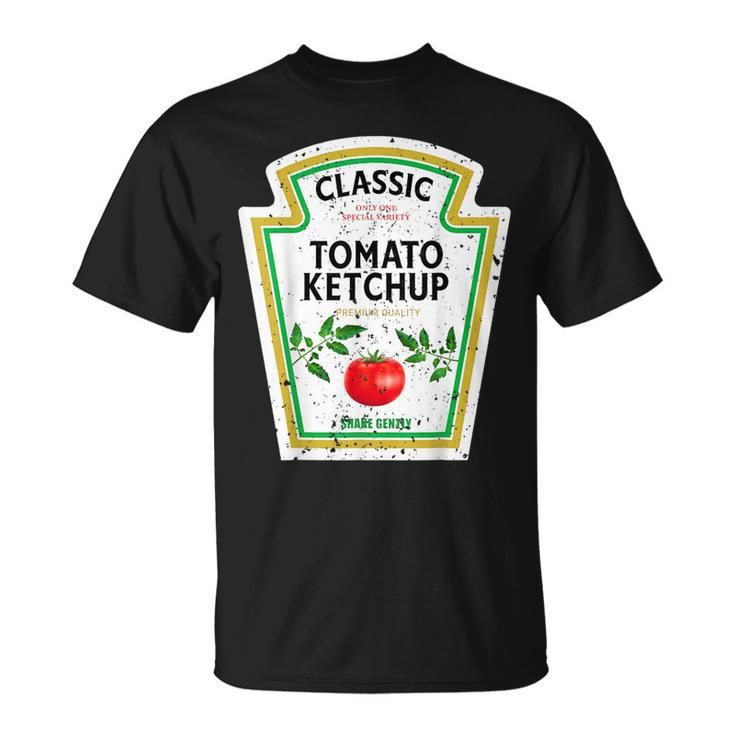 Ketchup Halloween 2023 Costume Matching Couple Mustard Mayo T-Shirt
