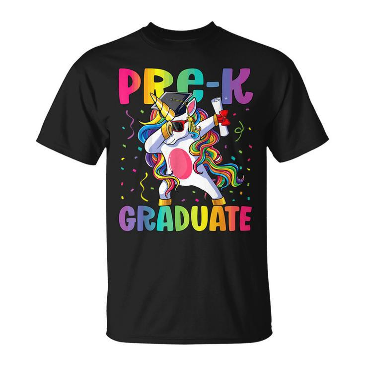 Kids Pre Kindergarten Graduation Dab Dabbing Unicorn Pre-K  Unisex T-Shirt