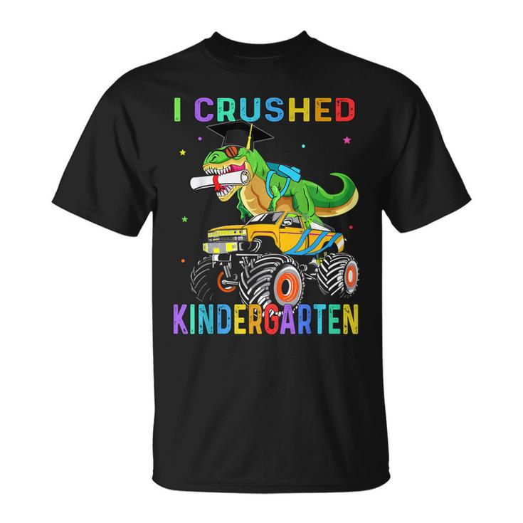 Kindergarten Graduation Class 2023 Dinosuar Truck Boys T-shirt