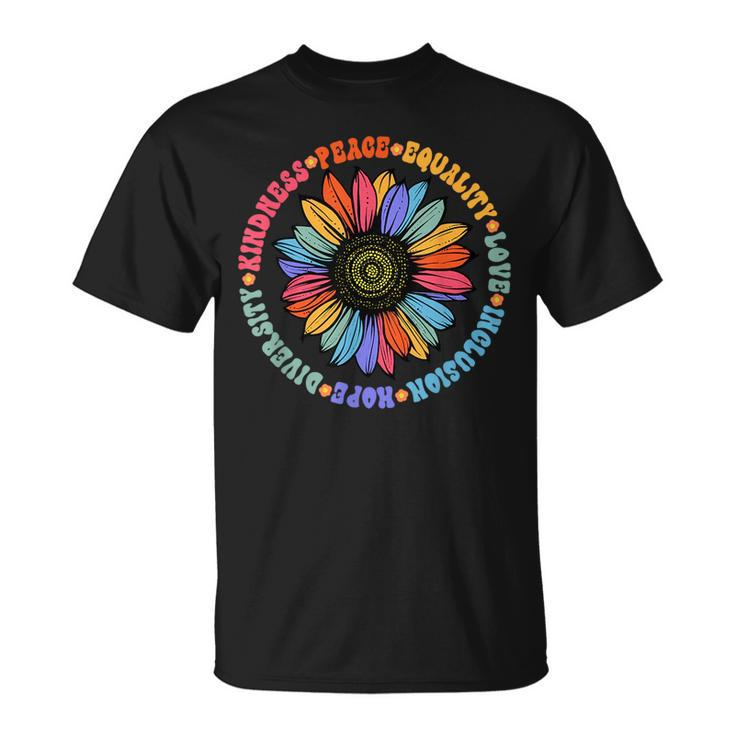 Kindness Peace Equality Love Hope Diversity Human Rights  Unisex T-Shirt