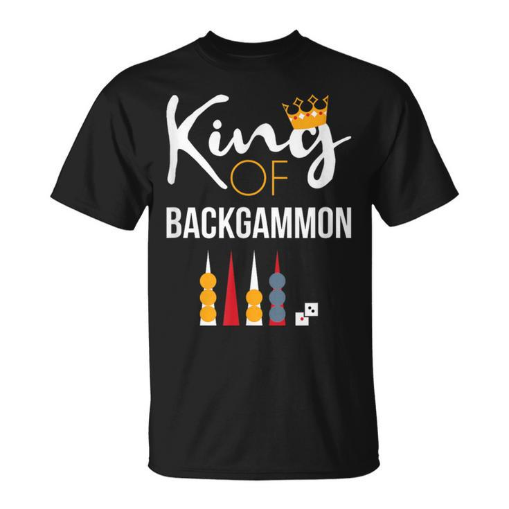 King Of Backgammon Board Game Backgammon Player T-Shirt