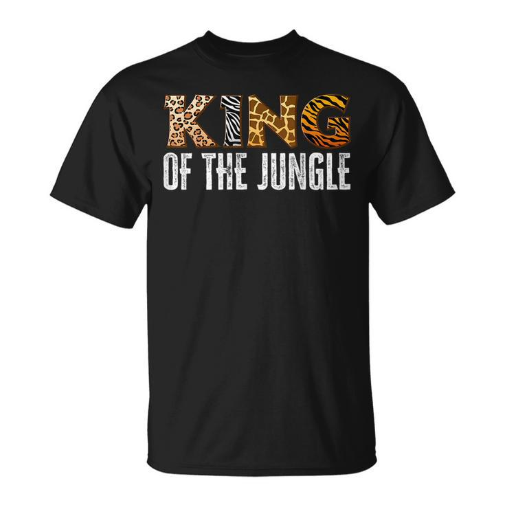 King Of The Jungle Zoo Safari Squad Family Birthday Party T-Shirt