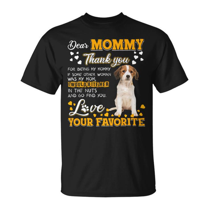 Kooikerhondje Dear Mommy Thank You For Being My Mommy Unisex T-Shirt