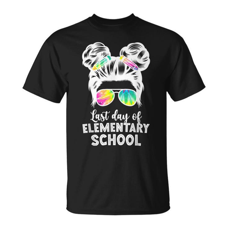 Last Day Of Elementary School Graduation Messy Buns Unisex T-Shirt