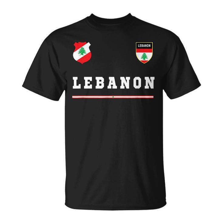 Lebanon SportSoccer Jersey Flag Football Beirut  Unisex T-Shirt