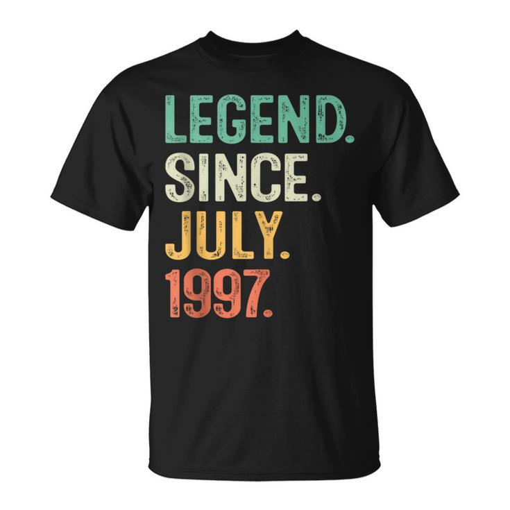 Legend Since July 1997 26Th Birthday Gifts 26 Years Old Men  Unisex T-Shirt