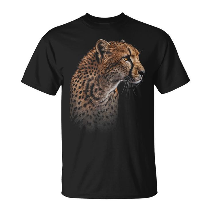 Leopard Cheetah Tiger Leopard Face Lion Cat  Unisex T-Shirt