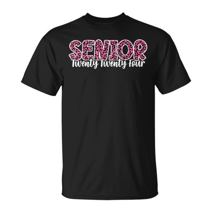 Leopard Senior 2024 Back To School Graduation Class Of 2024 Unisex T