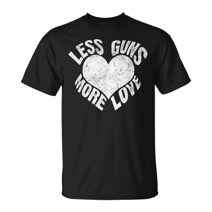 Less Guns More Love Hippie For Hippies T-shirt