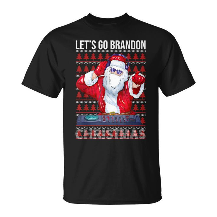 Let's Go Brandon Meme Ugly Christmas Dj Sweater T-Shirt