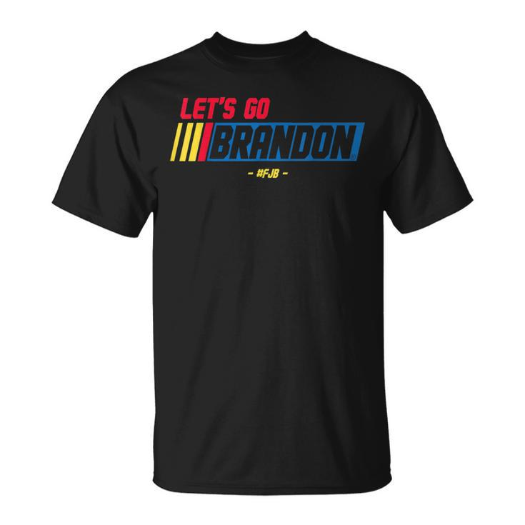 Lets Go Brandon Racing Car Us Flag Funny Gift Idea 80 90S 90S Vintage Designs Funny Gifts Unisex T-Shirt