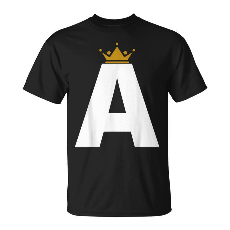 Letter A Alphabet Letter Initial T-Shirt