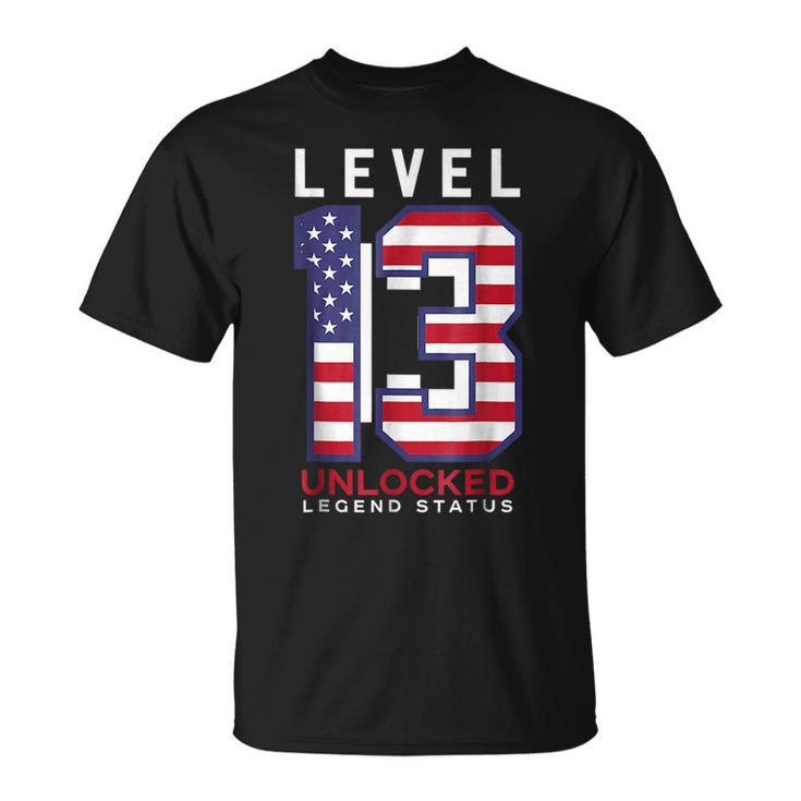 Level 13 Unlocked 13 Year Old Video Gamer & Gaming Unisex T-Shirt