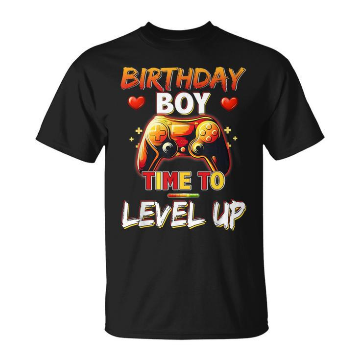 Level Up Birthday Boy Video Game T-Shirt