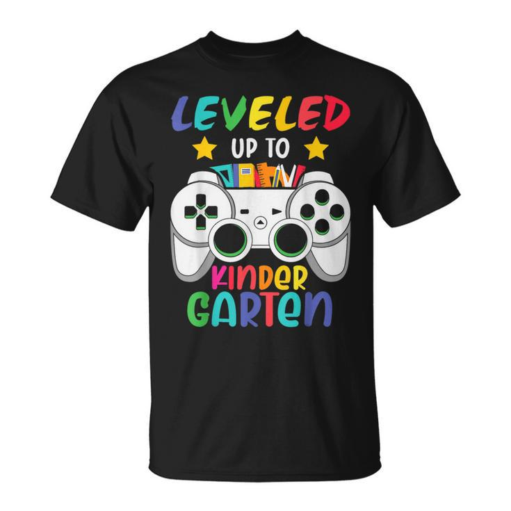 Level Up To Kindergarten Back To School Video Games Boys T-Shirt