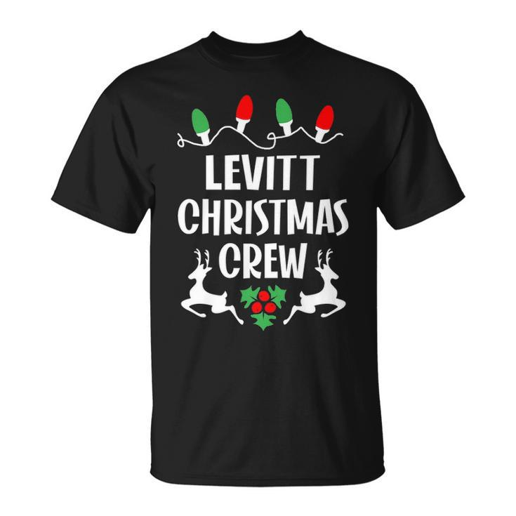 Levitt Name Gift Christmas Crew Levitt Unisex T-Shirt
