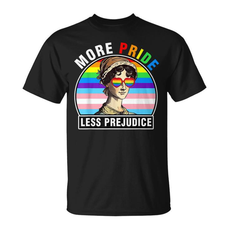 Lgbt Ally Gay Pride Clothers More Pride Less Prejudice  Unisex T-Shirt