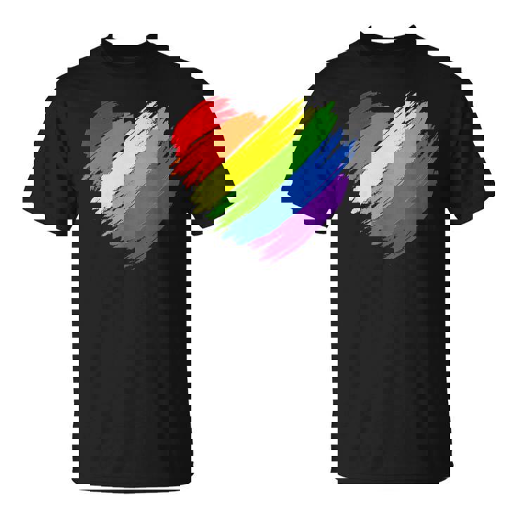 Lgbt Gay Pride Flag Gay Pride 2023Heart Lgbt Unisex T-Shirt