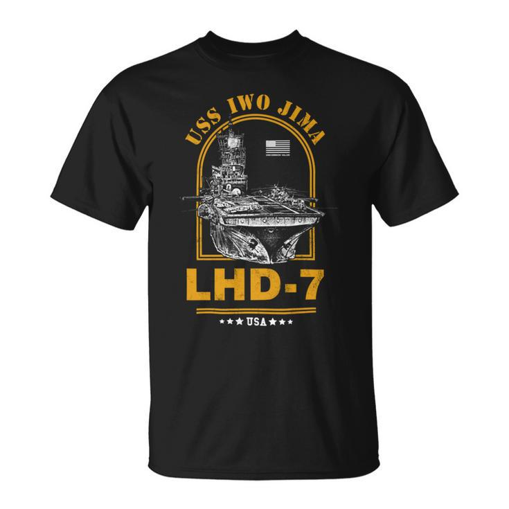 Lhd-7 Uss Iwo Jima Unisex T-Shirt